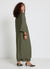 Long solid-colour kimono