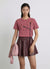 T-shirt avec fleurs appliquées