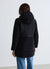 Long padded jacket with hood