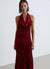Langes Bandeau-Kleid mit offenem Rücken