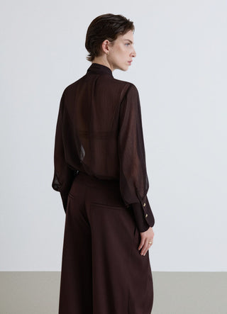 Bluse mit Bindegürtel