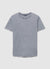 T-Shirt mit ausgewaschenem Effekt und Strasssteinen
