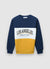 Round neck sweatshirt with lettering