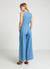 Tuta lunga denim con fusciacca