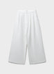 Pantaloni palazzo con pinces - S