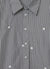 Camicia a righe con ricami e perle