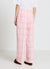 Halbtransparente karierte Straight-Leg-Hose
