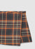 Checked wide-leg trousers with side button detail
