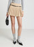 Pleated skirt-trousers