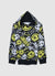 Hooded sweatshirt with graffiti print