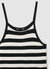 Top a righe con spalline sottili