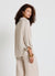 Basic solid colour shirt in linen blend
