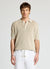 T-shirt polo tessuto operato