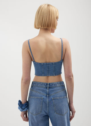 Denim crop top