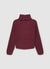 Einfarbiger Rollkragenpullover