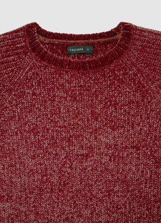 Maglia girocollo con maniche raglan