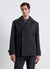 Cappotto doppiopetto con rever ampio