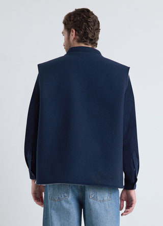 Gilet doubleface con zip
