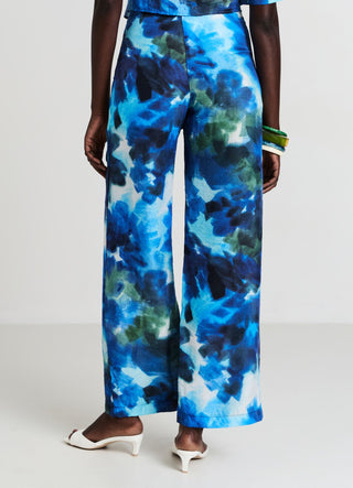 Patterned palazzo trousers