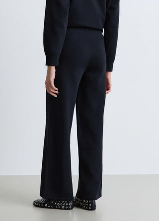 Palazzo jogging trousers with drawstring