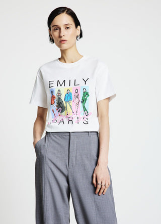 T-shirt con stampa Emily in Paris