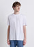 Plain-colour crew neck T-shirt