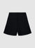 Plain-colour linen Bermuda shorts