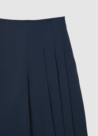 Pantalone culotte pieghe