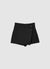 Trouser skirt with asymmetrical panel
