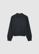 Pullover mit einfarbigem Perkins-Kragen - M
