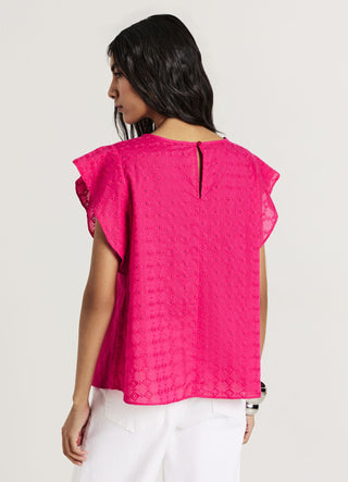 Sangallo blouse with ruffles