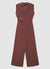 Combinaison pantalon palazzo avec col cratère