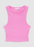 Gerippter Crop-Top im Ruderer-Stil