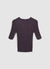 T-shirt maglia a costine
