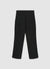 Pantaloni straight a coste con risvolto e vita elasticizzata