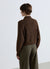 Crew neck cable knit sweater
