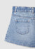 Pantaloncini in jeans con ricami floreali