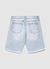 Denim shorts with rips