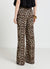 Animal print palazzo trousers