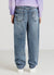 Jeans mom fit con strappi e stampa cuori