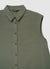 Long sleeveless solid-colour shirt