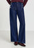 Jeans palazzo con bottoni