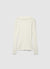 Cardigan a coste con colletto a revers