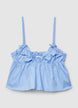 Top con arricciature e fiocchetti - M
