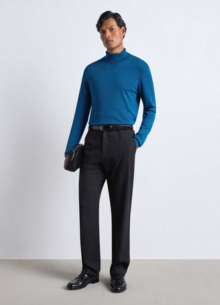 Einfarbiger Rollkragenpullover