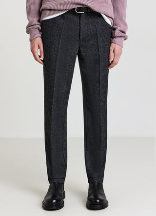 Salt and pepper chino trousers