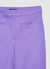 Cropped flare trousers in satin leather
