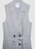 Double-breasted waistcoat with sash