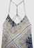 Vestito lungo con stampa bandana e spalline incrociate