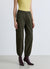Pantaloni cargo dritti con fondo elasticizzato